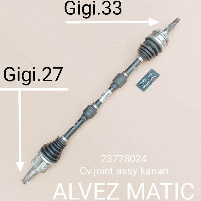 CAZANASHOP Drive Shaft CV Joint Assy Depan Kanan Wuling Alvez Matic AT 23778024