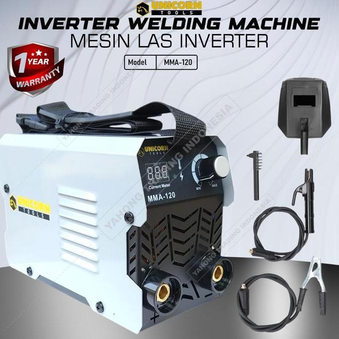 DEZOVRY Mesin Las Inverter MMA-120 IGBT Las Inverter Trafo Mesin Las Low Watt Mesin Las Trafo