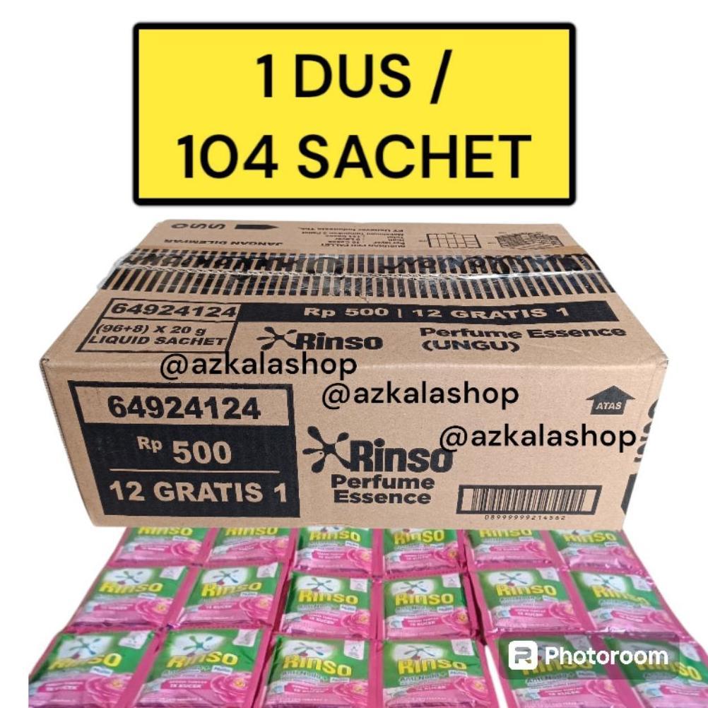 Rinso Soklin cair sachet renceng 1 dus Rp.500 ( harga promo)