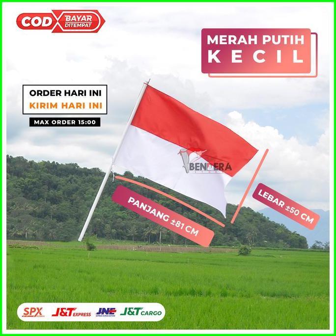 1 kodi / 20pcs Bendera Merah Putih Kecil / bendera pawai