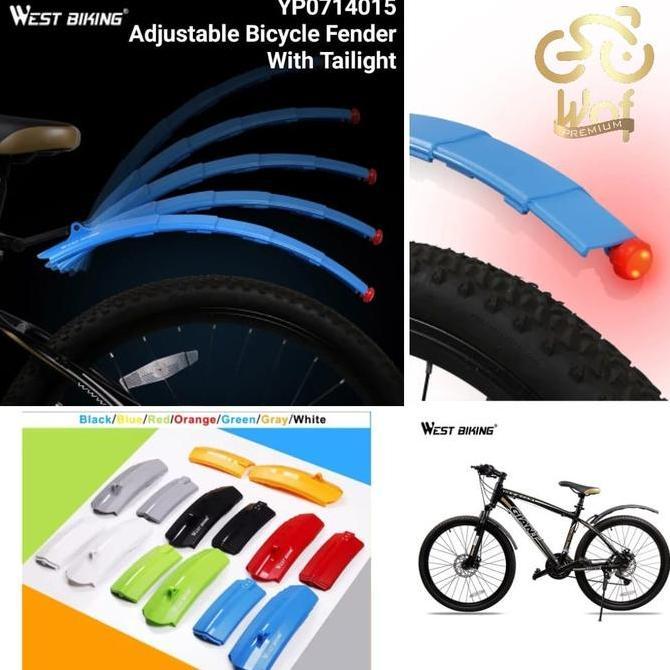 WEST BIKING 015 Fender Telescopik Spakbor Lipat Sepeda MudGuard 714015