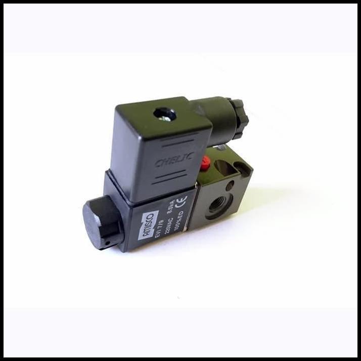 DISKON SOLENOID VALVE PNEUMATIC SINGLE 3/2 WAY PORT G 1/8" CHELIC SV-310-K 