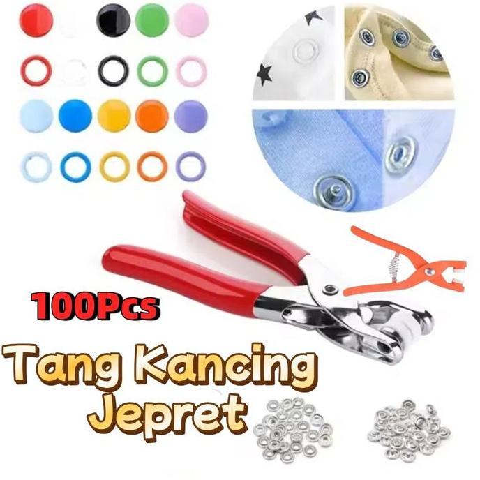 MIZIXSTORE Alat Kancing Jepret / Batang Kancing Jepret Besi / Batang Pengikat Kancing Jepret / Peral
