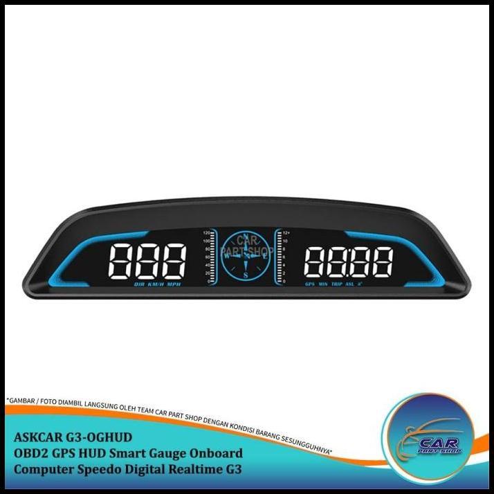 TERLARIS SPEEDOMETER SPEEDO DIGITAL GPS HUD KOMPAS ALTIMETER ALARM BERKENDARA JAM DIGITAL MOBIL REAL