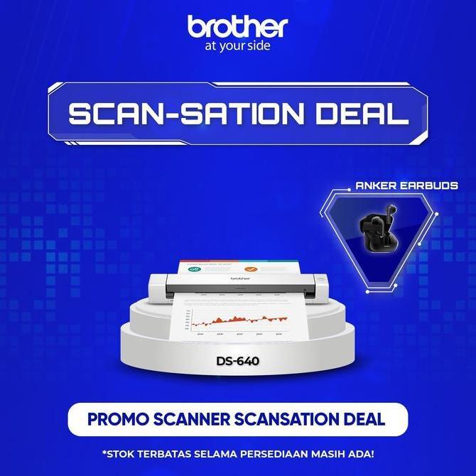 BROTHER Scanner DS640 Portabel Compact Mobile Scanner Brother DS 640