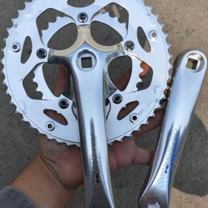 Prowheel Solid Double Chainring Crankset Sepeda Balap Lipat Gunung