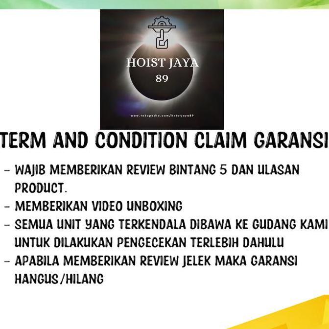 Electric Mini Hoist PA-1200 kg x 20 Meter "NAGASAKI"