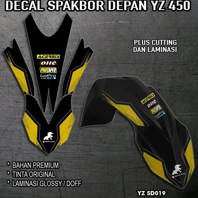 Decal Spakbor Depan YZ 450