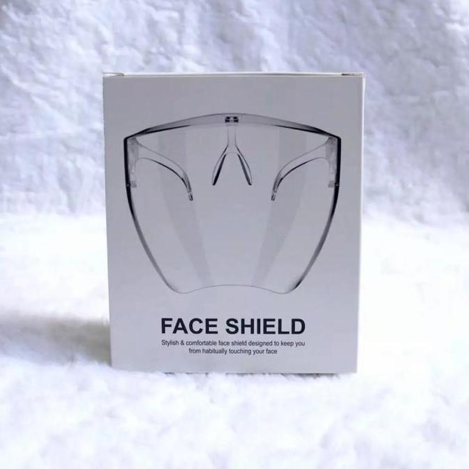 Allthebest face shield acrylic blocc full face akrilik/ face shield nagita
