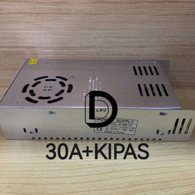 Power Supply 30A 12V Kipas / Trafo 30A 12v / Adaptor 30A 12v Kipas