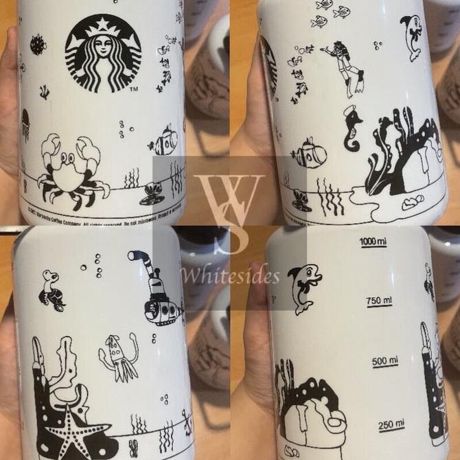 Starbucks X KREABY Original 1L Liter Plastic Reusable Bottle Tumbler