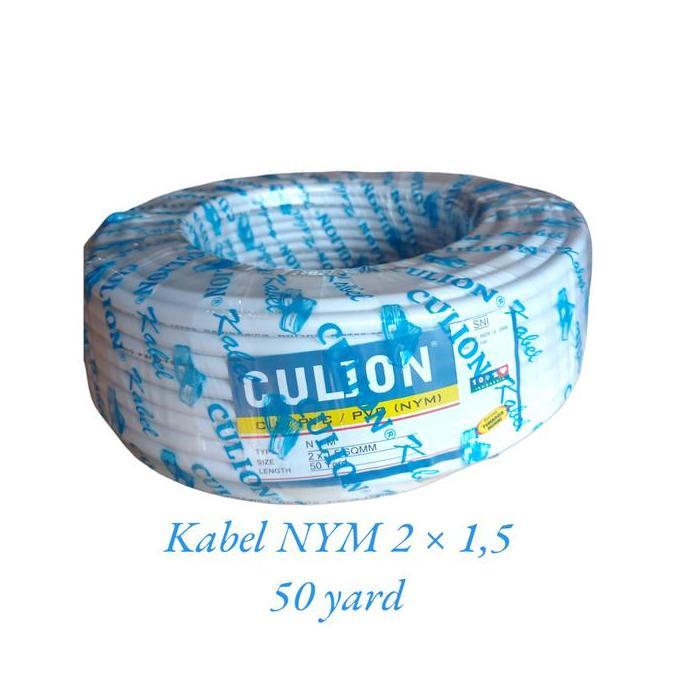 Kabel Listrik Kawat Tembaga CULION  NYM 2 x 1,5 mm Culion 50 Meter