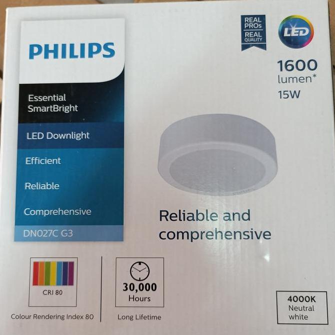 Led downlight outbow dn027c g3 15w 4000k 8"