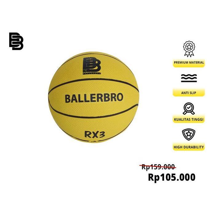 Coolblue- Bola Basket Ballerbro Rx3 (Rubber) | Bola Basket Outdoor | Bola Basket Anak