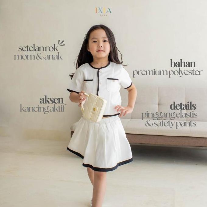 [Ixia Kids] Naomi Set / Imlek 2026 / Baju Couple Ibu Anak Perempuan 1-12 Tahun LJ