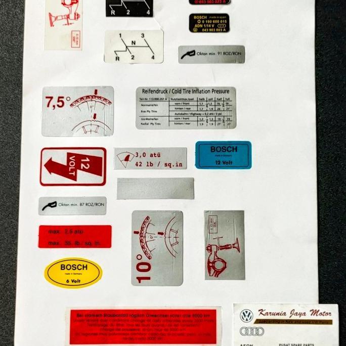 Promo STIKER BODI VW KODOK DI PART VW SPAREPART VW Diskon