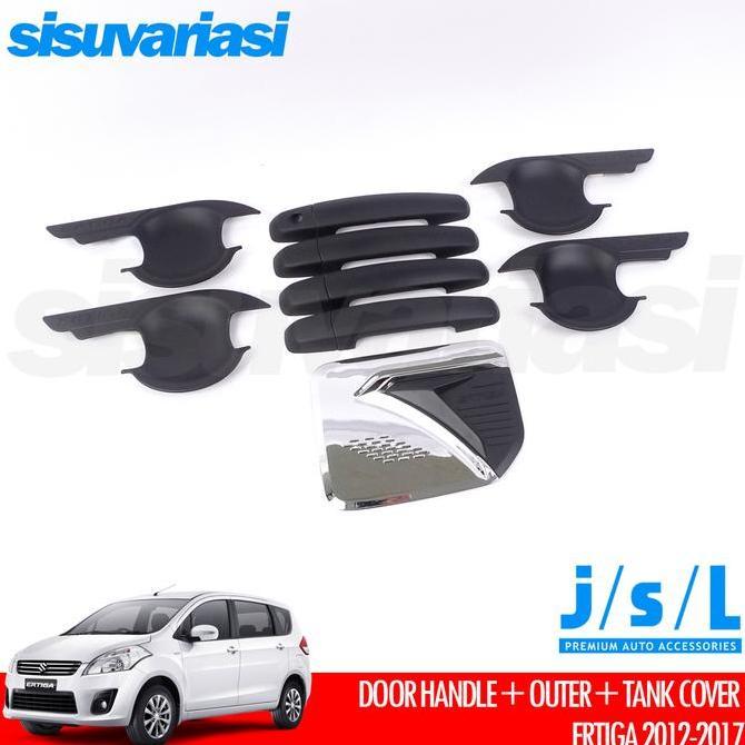 Paket Tank Cover Door Handle Outer Pintu Ertiga 2012 2013 2014 2015 2016 2017 Aksesoris Chrome & Hit