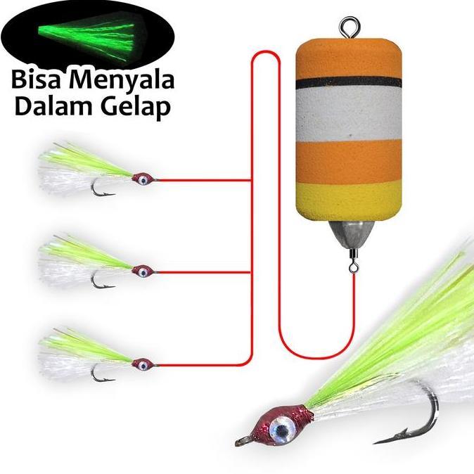 Pelampung Sabiki Umpan Memancing Ikan Baby GT Casting Talang Pancing Mahi Baramundi Marlin Viral