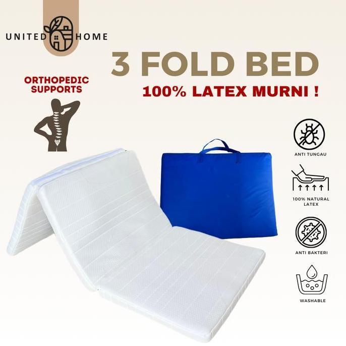 * MASTERPIECE KASUR LIPAT 3 FOLD LATEX / KASUR LANTAI LATEX *