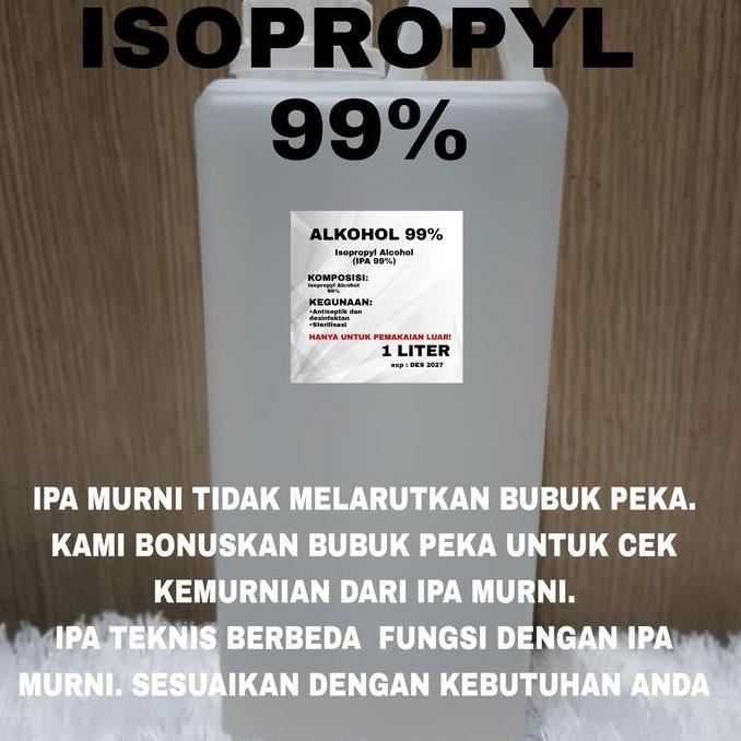 Medkit- Isopropyl Alcohol 99% / Ipa 99% / Isopropyl Alkohol- 1 Liter