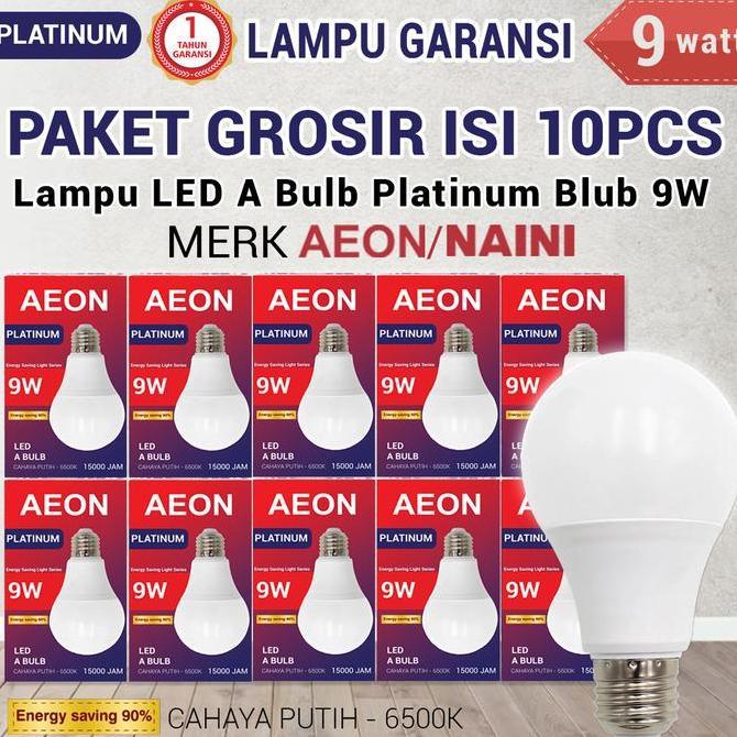 Ferkanada - COD Paket Usaha Grosir 10pcs Bergaransi Lampu LED Bohlam Platinum Blub 5w 7w 9w 12w 18w 
