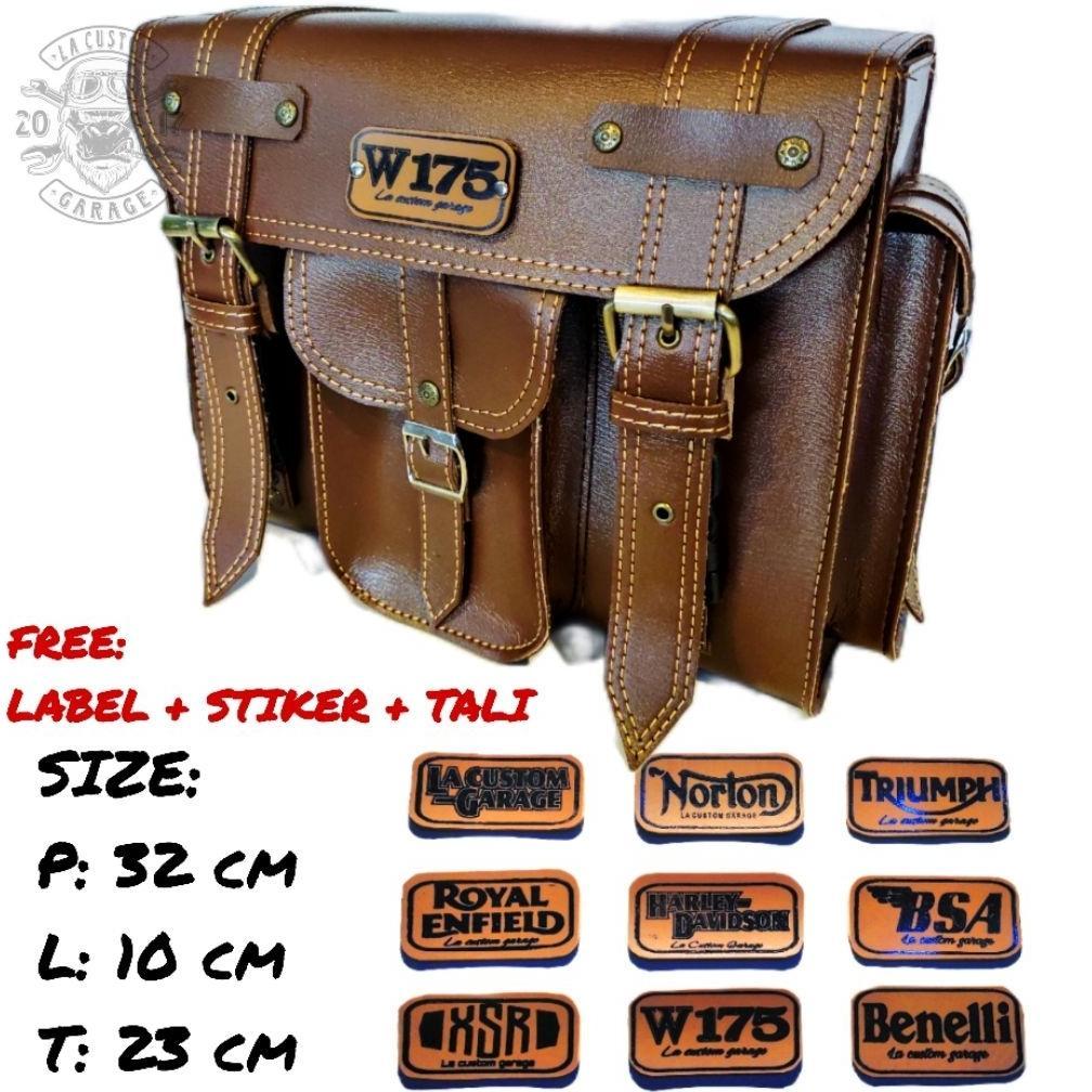 WAJIB PUNYA Tas motor XSR W175 ROYAL ENFIELD BSA BENELLI NORTON TRIUMPH HARLEY DAVIDSON MOTOR CUSTOM