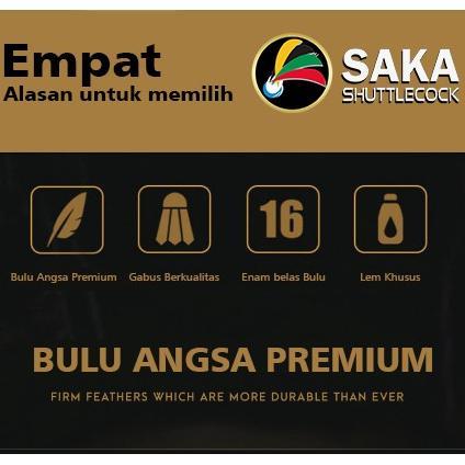 TERLARIS SHUTTLECOCK SAKA SHUTTLECOCK BADMINTON KOK BULUTANGKIS BADMINTON SK - A01