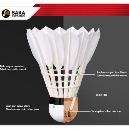 EXCLUSIVE SHUTTLECOCK SAKA SHUTTLECOCK BADMINTON KOK BULUTANGKIS BADMINTON SK - A01