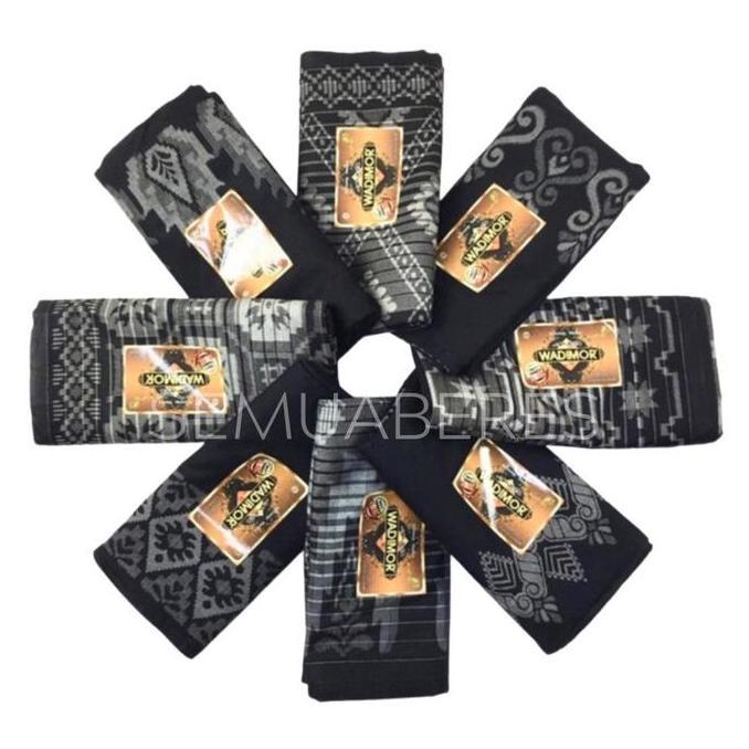 Sarung WADIMOR Motif Bali Pria Kain Tenun Samping Songket Batik Tradisional Premium Dewasa Laki Cowo