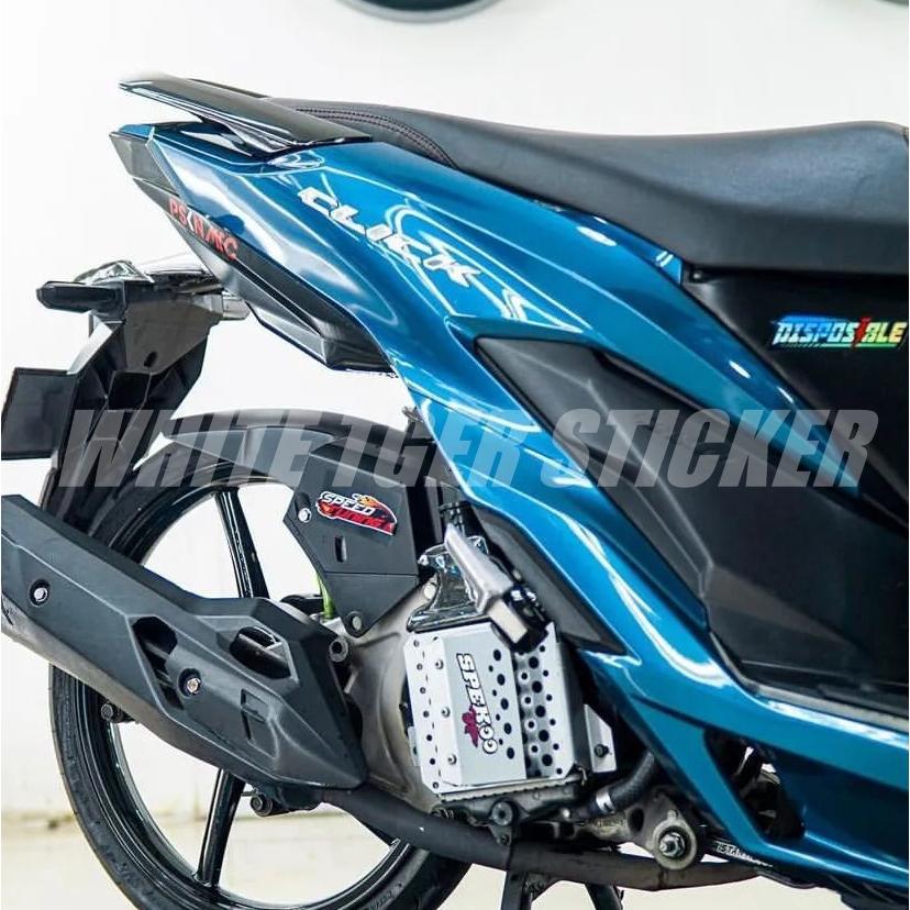 Hot Skotlet Stiker Motor Biru Metalik Candy Scotlite Motor Biru Metalik Candy Skotlet Biru Candy Sko