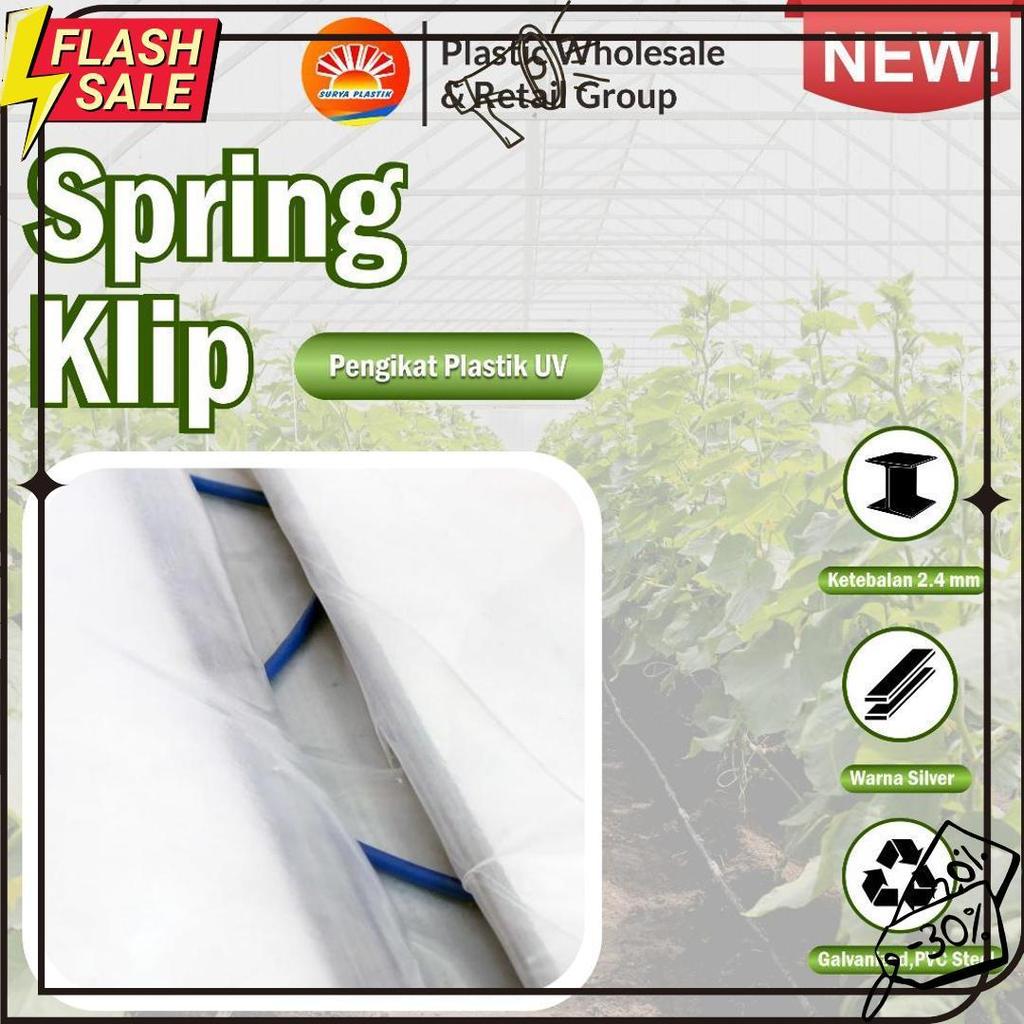 Penjepit Plastik Uv / Spring Klip Alat Pasang Plastik Uv Meledak