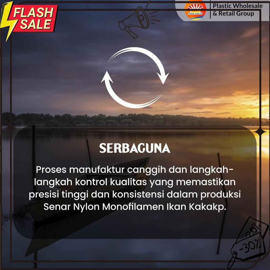 Senar Cap Ikan Kakap  Ukuran 5000 (140)  Per Roll /Tali Senar Pancing / Senar Layangan Meledak