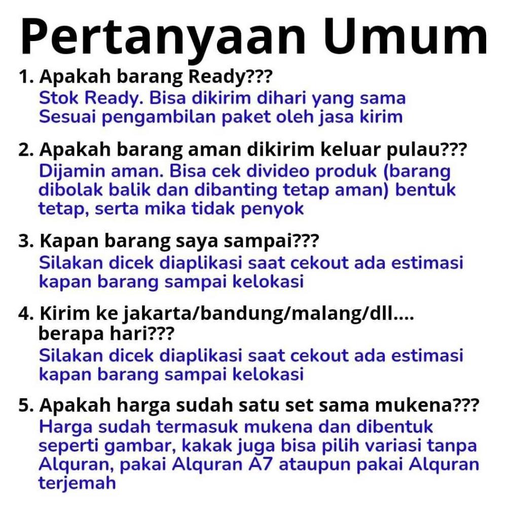 BEST SELLER PAKET SESERAHAN PERNIKAHAN/ ALAT SHOLAT SESERAHAN PERNIKAHAN/ ALAT SHOLAT SESERAHAN/ MAH