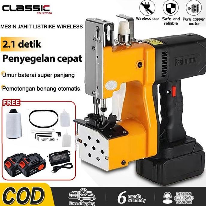 PILOPY Mesin Jahit Karung cordless Portable Mesin Jahit Karung Portable Bag Close Mesin Jahit Karung