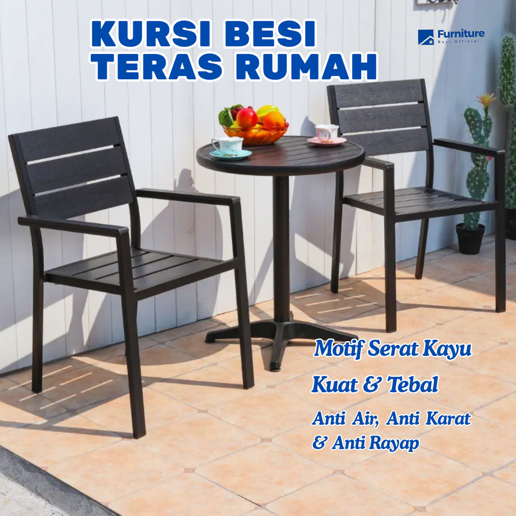 Kursi Santai | Kursi Teras Depan Rumah | Kursi Besi Outdoor