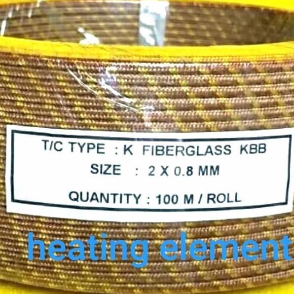 kabel thermocouple type k fiberglass