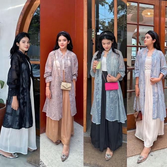 ZINDAYA  ORGANZA LONG OUTER DRESSS