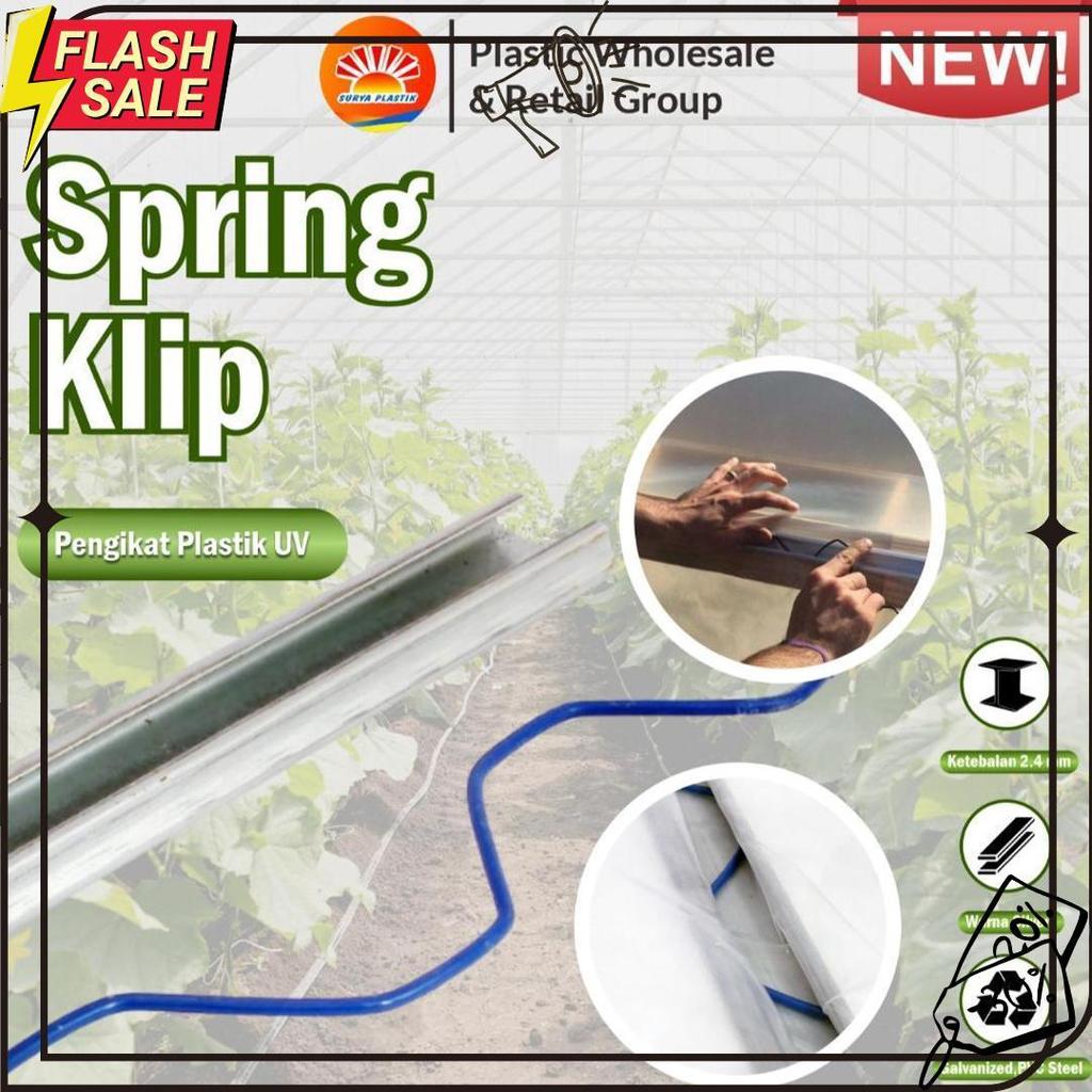Penjepit Plastik Uv / Spring Klip Alat Pasang Plastik Uv Meledak