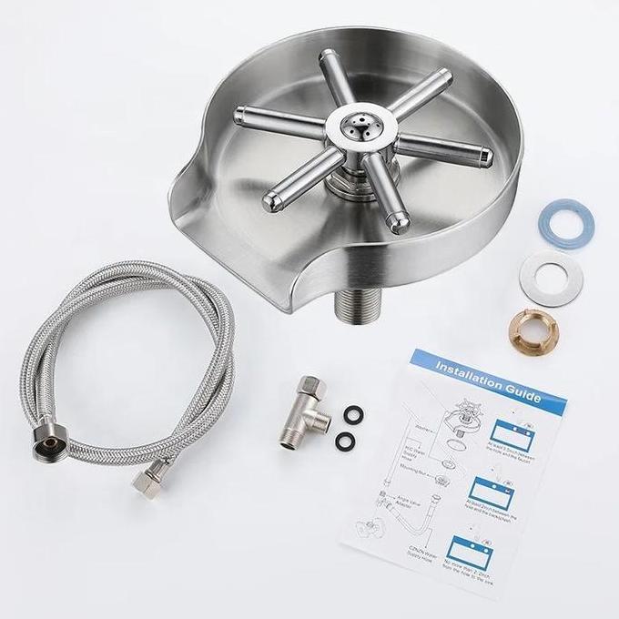 Jug Rinser Stainless Steel Glass Rinser Bundar