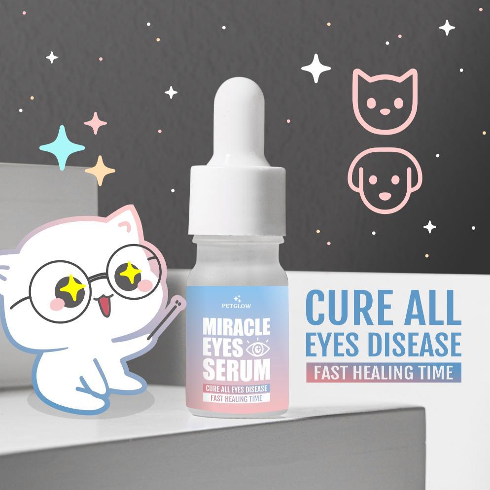PETGLOW MIRACLE CRYSTAL EYES SERUM TETES MATA KUCING BELEKAN BERAIR IRITASI PEMBERSIH PELEMBAB MATA 
