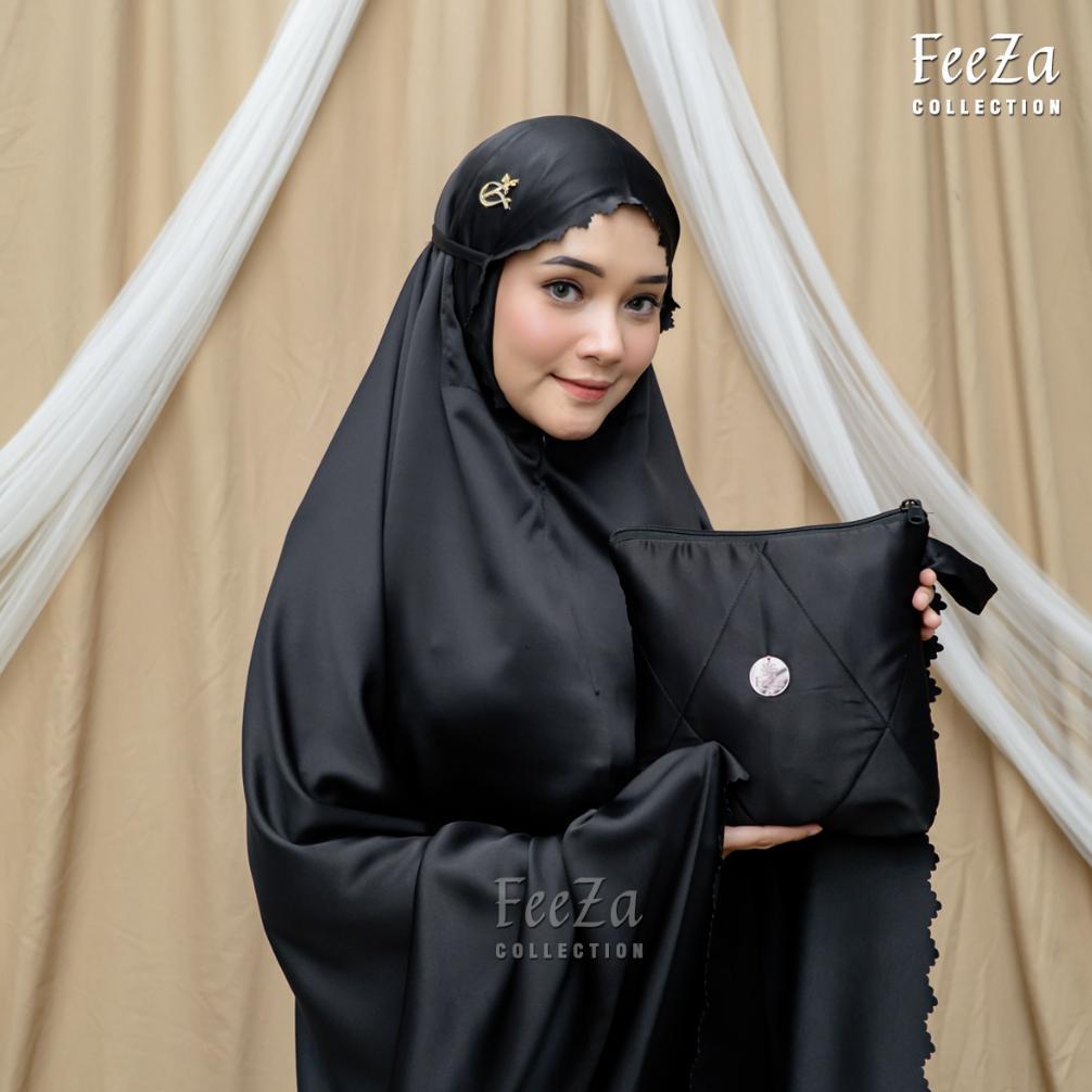 Promo Premium - Mukena Dewasa 2In1 Set Sajadah Laser Cut - Mukena Travel Mukena Traveling Mukenah De