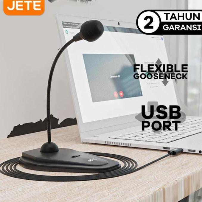Microphone USB - Mic External JETE M5 for PC Zoom Online Meeting - Garansi Resmi 2 Tahun