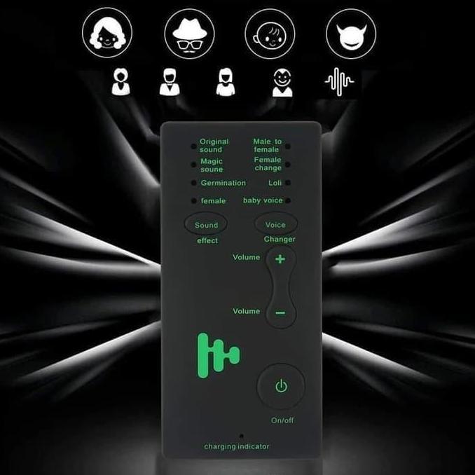 Headset Perubah Suara Live Sound Card External Voice Changer Hemat