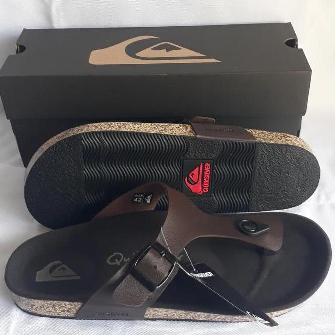 SANDAL QUICKSILVER ORIGINAL SANDAL PRIA SANDAL KULIT SENDAL SANTAI