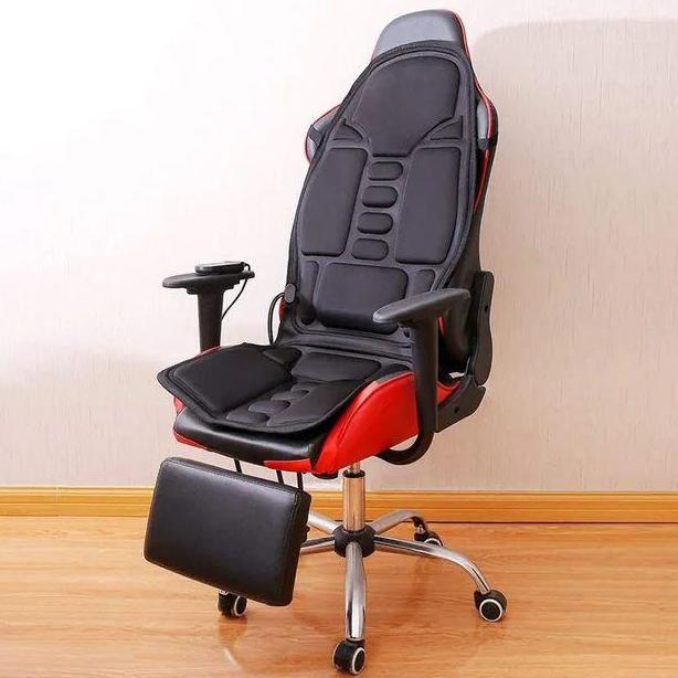 Moajaza Kursi Pijat Elektrik Portabel Heating Full Body Massager JB-100 dengan 8 Mode Pijat & Getara