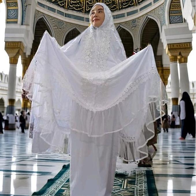MUKENA MUTIARA MEWAH CANTIK DAN SUPER JUMBO Katun Nyaman Lembut