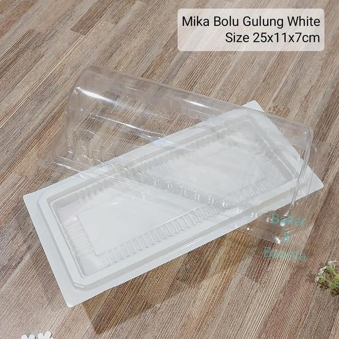 best produk] Mika Bolu Gulung White / Mika Box Cake Roll / Mika Cake Potong Box Roll Cake