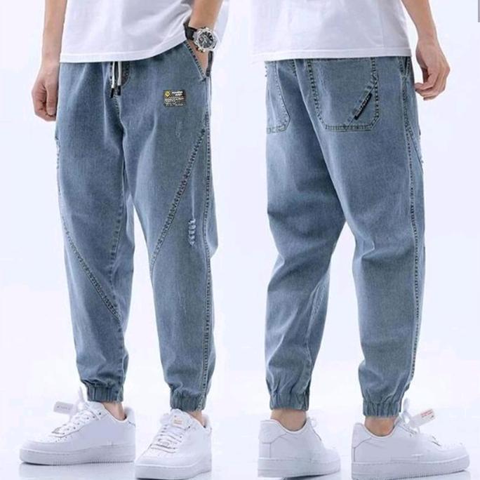 Celana Joger Jeans Sobek Pria Yang Lagi Treen/Celana Jogger Pria Premium