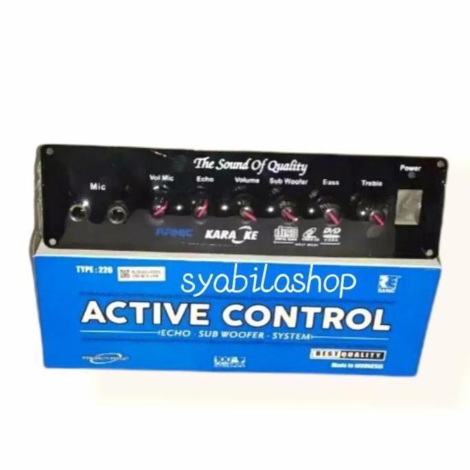 Kit Active Tone Control Mic Echo Plus Subwoofer Murah