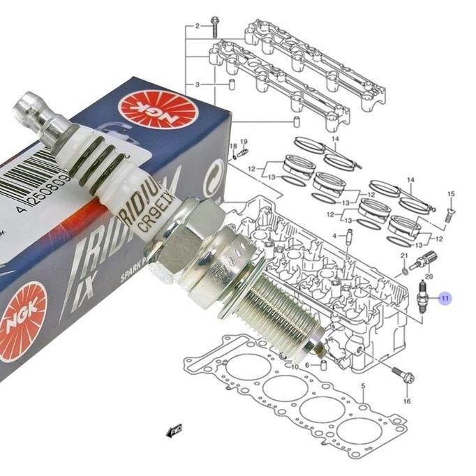 Busi Suzuki GSX-R 1000 GSX1000 NGK Iridium IX